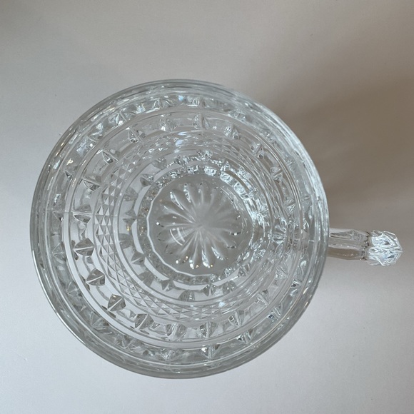 Bohemian Czech Cut Crystal Diamond Point Mugs Set of 2 Vintage 1980s - Picture 8 of 16